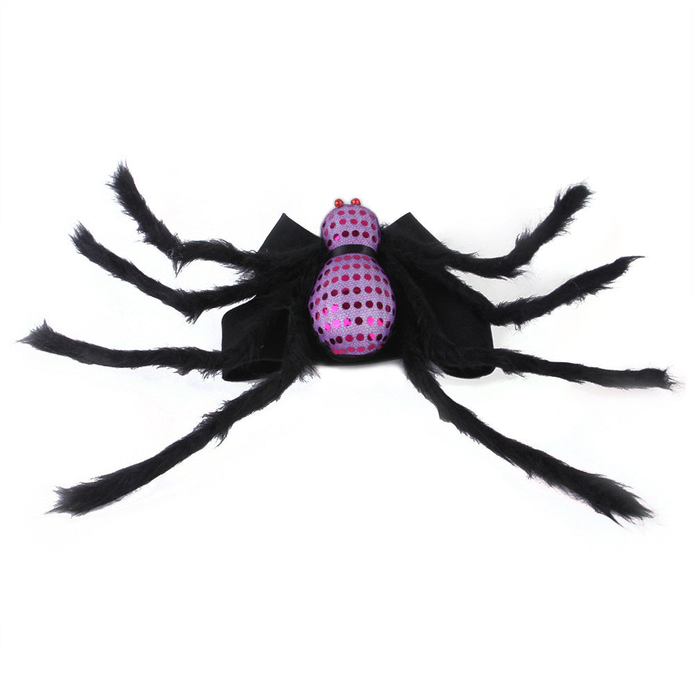 Pet Sequined Spider Chest And Back Halloween Creative Cats, Dogs, Small Dogs And Costumes