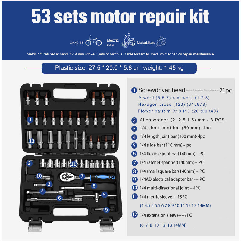 Socket Ratchet Wrench Set Repair Tools - More bang for your bucks