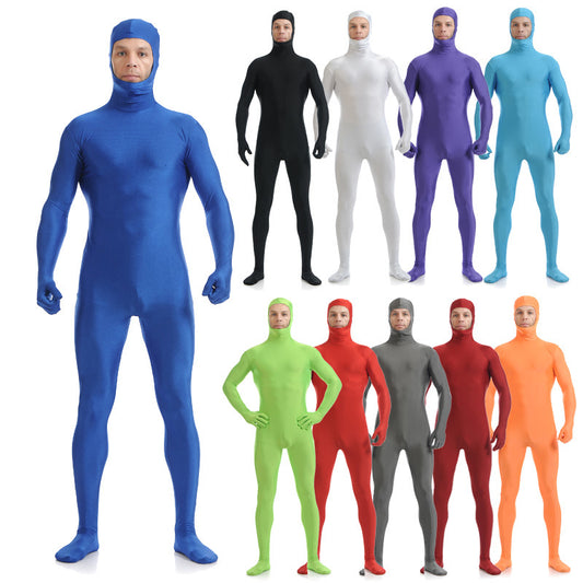 Men's Solid Color Stretch Clothing Stage Performance Costumes