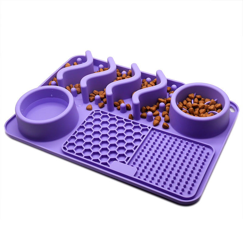 Dog Silicone Licking Pad Pet Licking Mat Silicone Smelling Mat Multifunctional Food Bowl Pets Supplies - More bang for your bucks