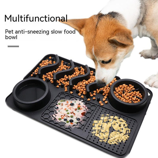 Dog Silicone Licking Pad Pet Licking Mat Silicone Smelling Mat Multifunctional Food Bowl Pets Supplies - More bang for your bucks