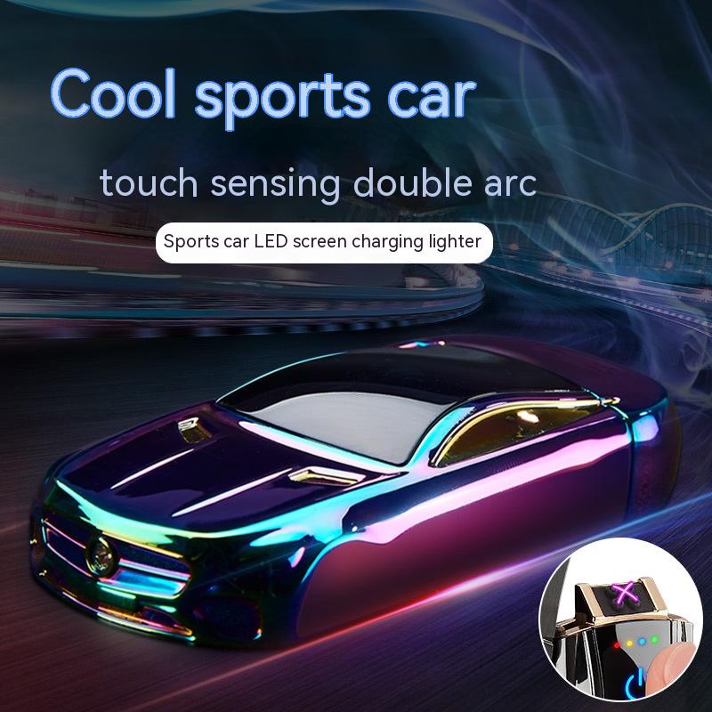 Creative Cool Sports Car Double Arc Lighter