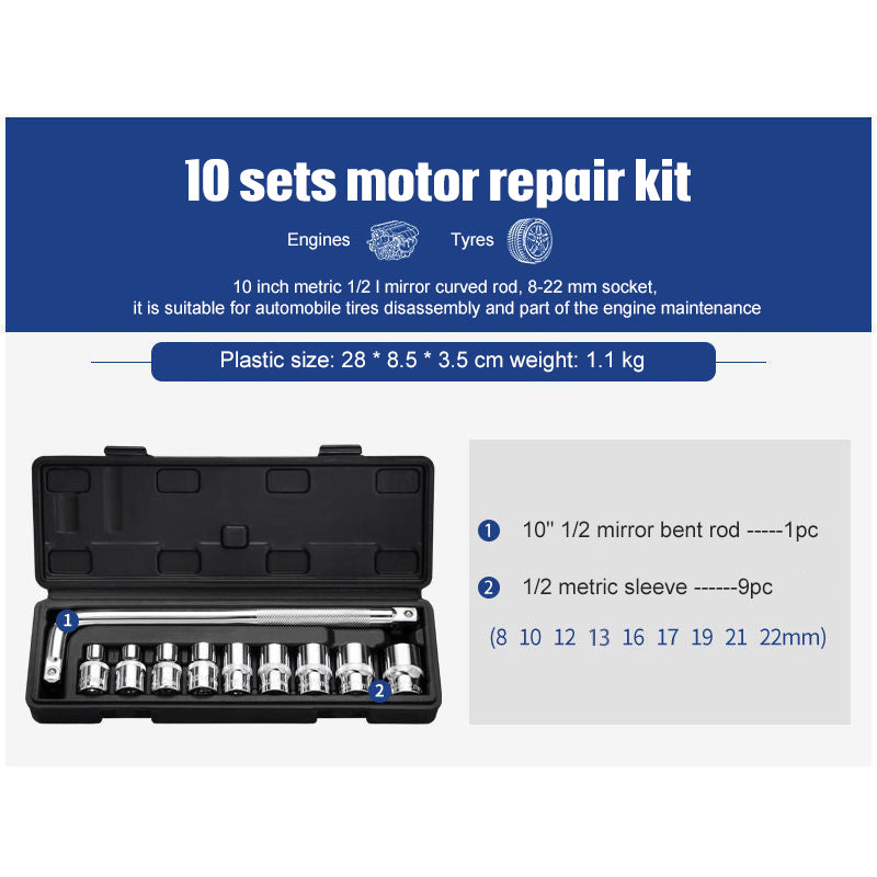 Socket Ratchet Wrench Set Repair Tools - More bang for your bucks