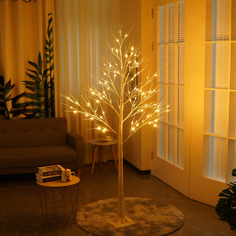 Led Thanksgiving Birch Indoor Landscape Home Decorative Lamp