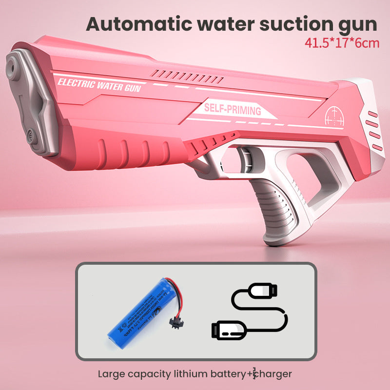 Space Water Gun Electric Automatic Water Absorption Water Fights Toy Outdoor Beach Swimming Pool Bath Toys For Children Kid Gift - More bang for your bucks