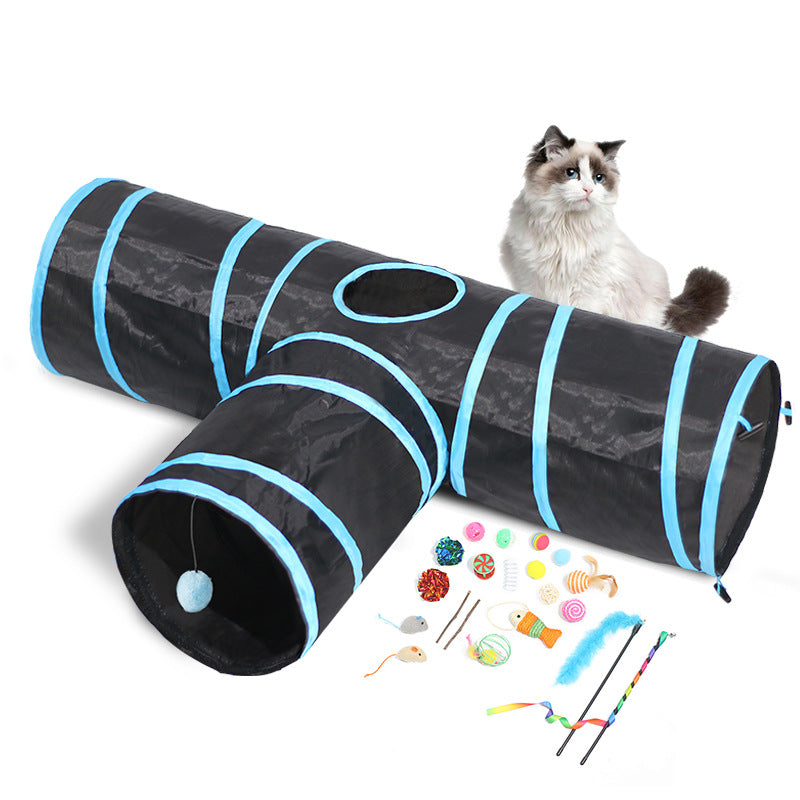 New Cat Tunnel Foldable Pet Climbing Path Cat Toys - More bang for your bucks