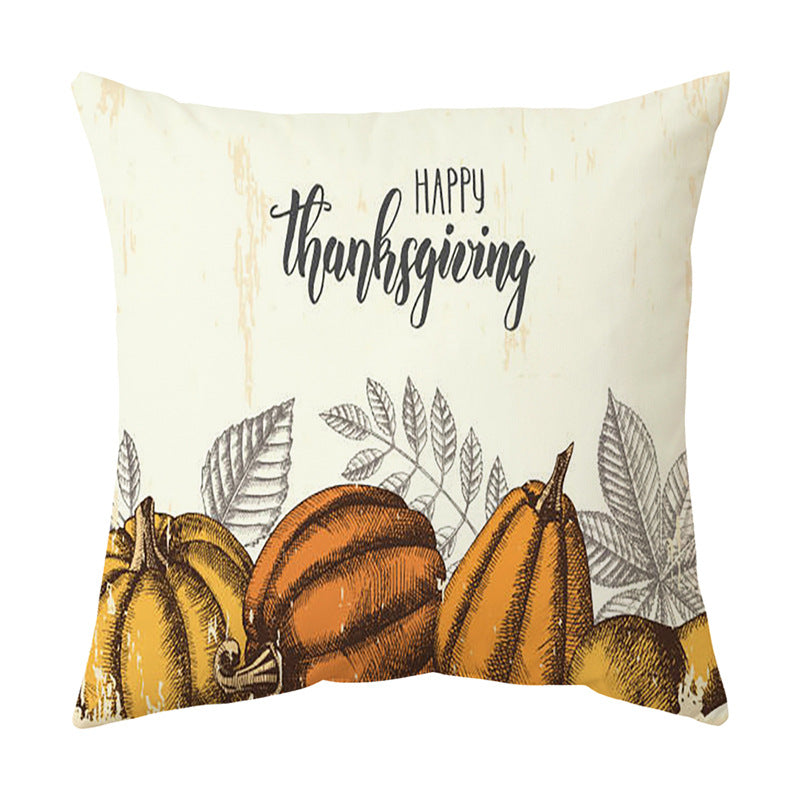 Thanksgiving  English Alphabet Sofa Cushion Pillowcase