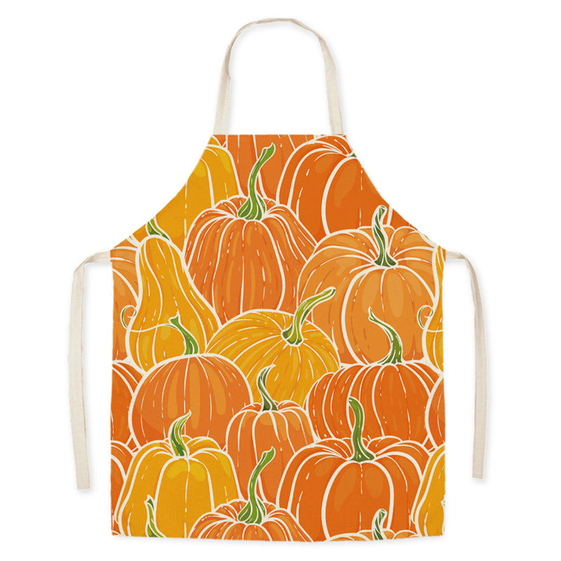 Thanksgiving Apron Turkey Pumpkin Creative Kitchen