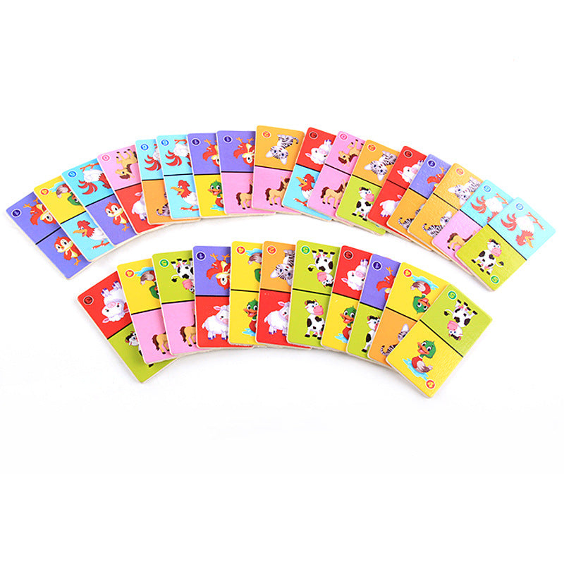 Wooden Solitaire Animal Domino Kids - More bang for your bucks